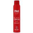 اسپری بدن زنانه پینک ویژوال Pink Visual مدل بلک اوپیوم اور رد Black Opium Over Red حجم 200 میلی لیتر